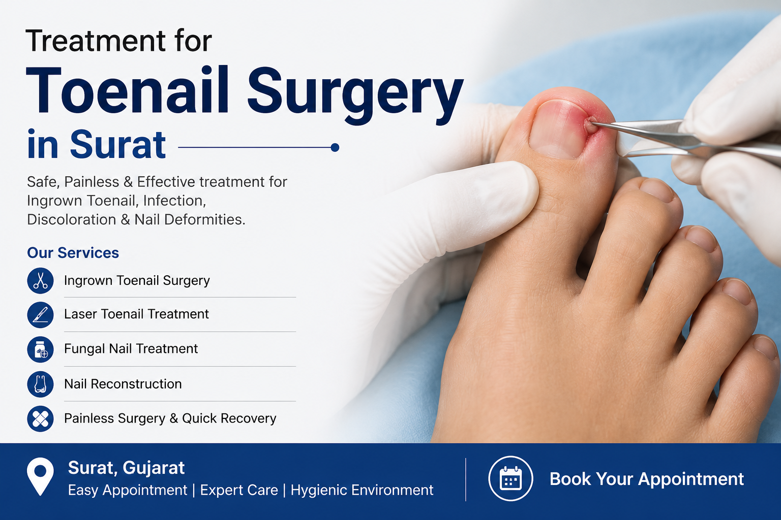Treatment for Toenail Surgery in Surat