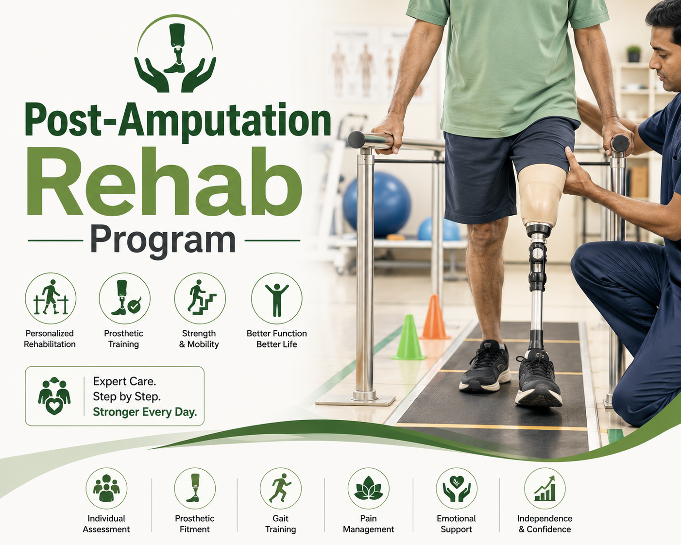 Amputation rehabilitation in India at Elegance Diabetic Foot & Ulcer Clinic (EDFC)