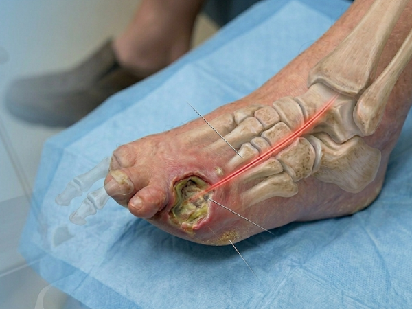 Post-Amputation Ulcer treatment in India at Elegance Diabetic Foot & Ulcer Clinic (EDFC)