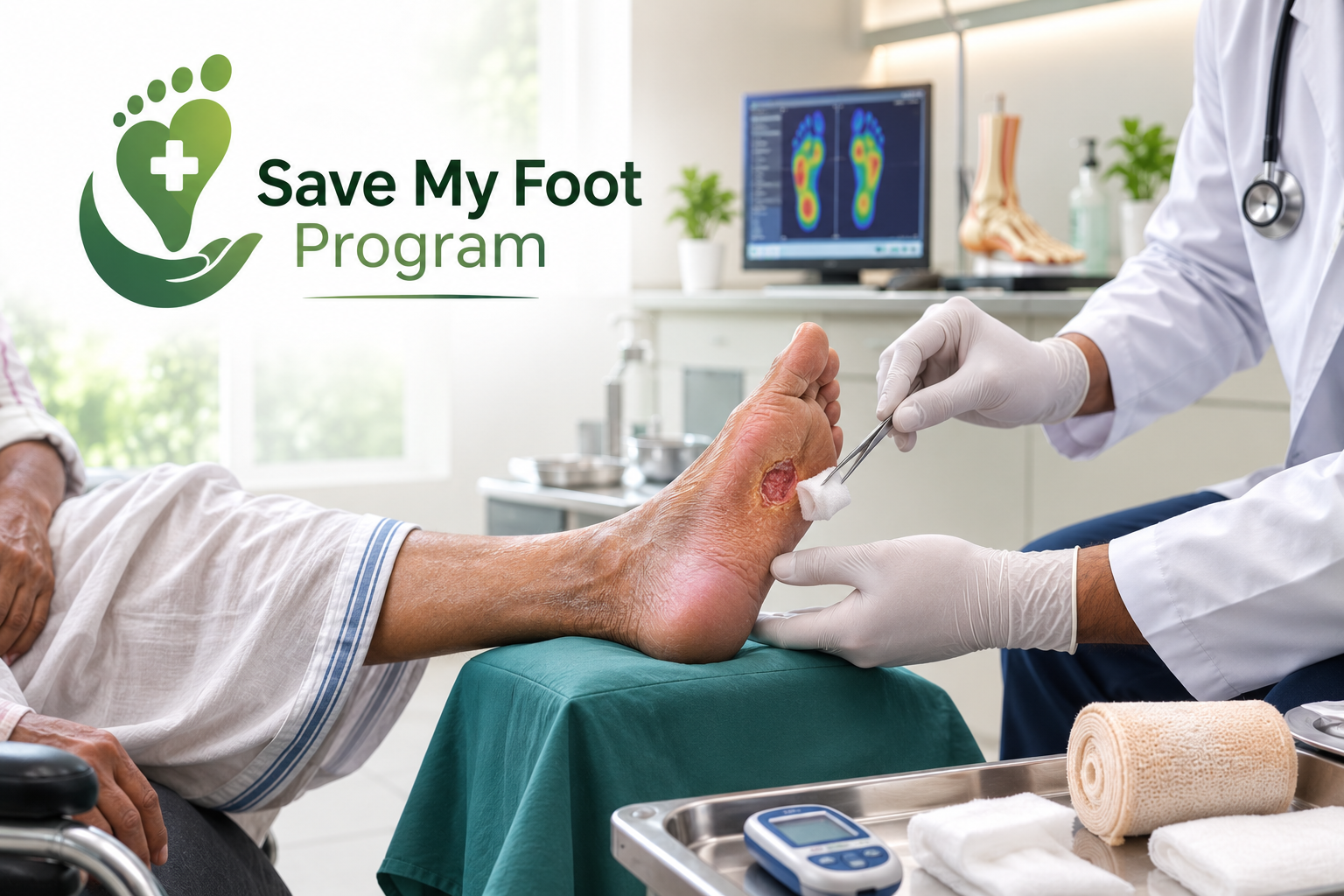 Diabetic limb salvage treatment in India at Elegance Diabetic Foot & Ulcer Clinic (EDFC)