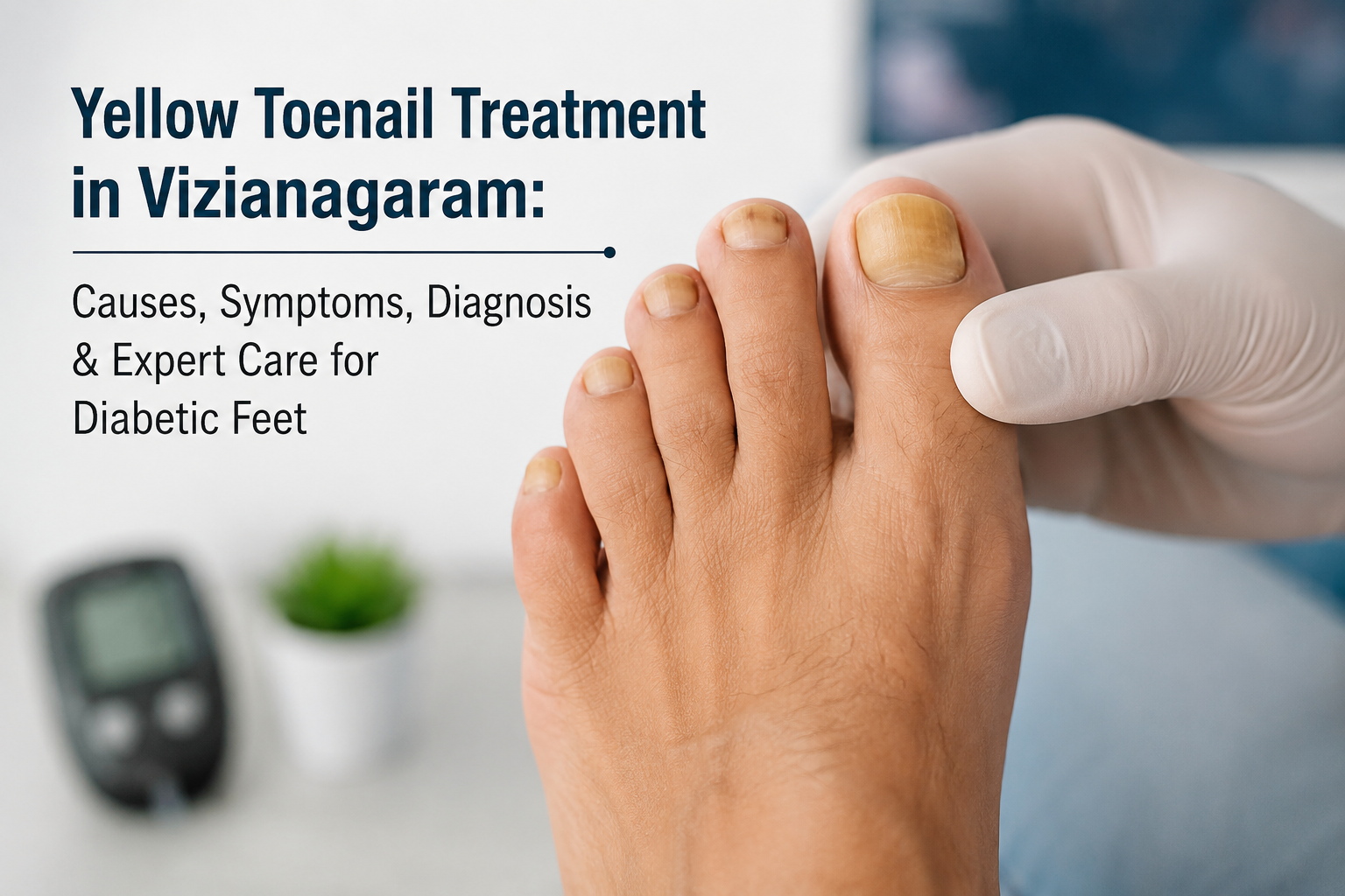 Yellow Toenail Treatment in Vizianagaram: Causes, Symptoms, Diagnosis & Expert Care for Diabetic Feet
